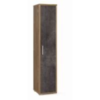 Colonna 1 Anta 39L x 41P x h182 – Finitura Legno Noce e Nero Opaco – Sarmog