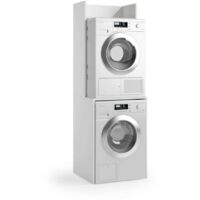 Terraneo Mobile Multiuso per Lavatrice e Asciugatrice Bianco 65x58x195 cm