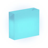 Vaso Fioriera luminosa alta moderna di design 90x30 H80 in polimero resistente con LED blu per interno ed esterno - Made in Italy - Monacis