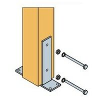 Confezione 2 Pz Kit Viti 10X110 mm per Ancoraggio Palo 9X9 Alce