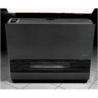 Lincar Stufa a Gas Nera 8000W con Termostato Regolabile - 72x26x72 cm