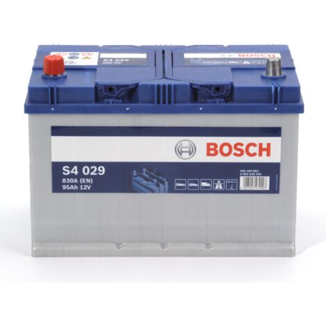 Bosch – Batterie de démarrage voiture 12V 95Ah 830A – Technologie classique CA/CA – Polarité + à gauche – Non compatible Start-Stop (1/4)