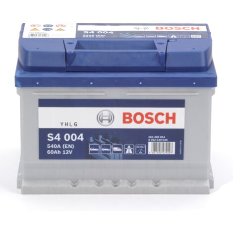 Bosch – Batterie de démarrage voiture 12V 60Ah 540A – Technologie classique CA/CA – Polarité + à droite – Non compatible Start-Stop (1/5)