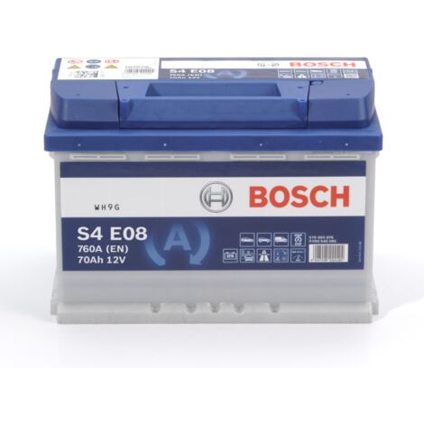 Bosch – Batterie de démarrage voiture 12V 70Ah 760A – Technologie EFB pour Start-Stop – Performance fiable et durable - S4E08 (1/5)