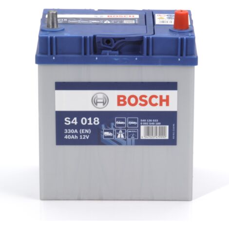 Bosch – Batterie voiture 12V 40Ah 330A – Technologie plomb-calcium – Sans entretien – Non compatible Start-Stop (1/5)