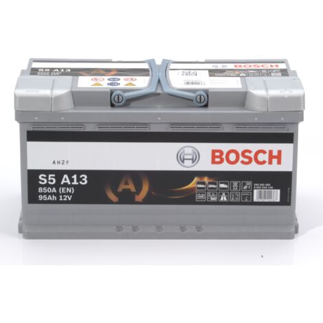 Bosch – Batterie voiture AGM 12V 95Ah 850A – 92S5A130 – Technologie Start-Stop – Idéale pour démarrage fiable (1/7)