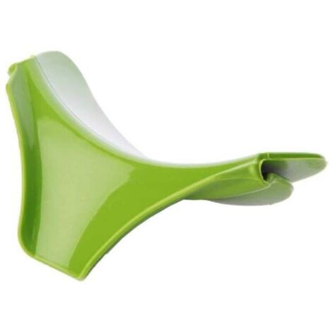Boquilla vertedora de silicona para cacerola, embudo antigoteo, accesorios de cocina, utensilios domésticos para líquidos, color verde (1/5)