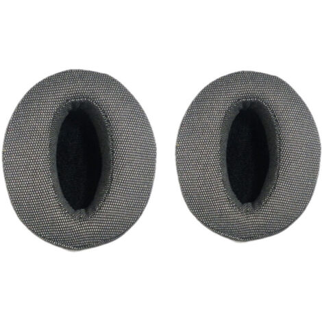 Almohadillas de repuesto compatibles con auriculares Sennheiser HD4.50, 450, 4.40BTNC, HD400, 420s y 485. Espuma viscoelástica gruesa (tela gris). (1/2)