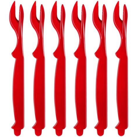 Pinzas para patas de cangrejo (6 piezas): juego de pinzas para langosta, cangrejo, cangrejo de río, camarones y otros mariscos fácil de abrir herramientas para mariscos (1/4)