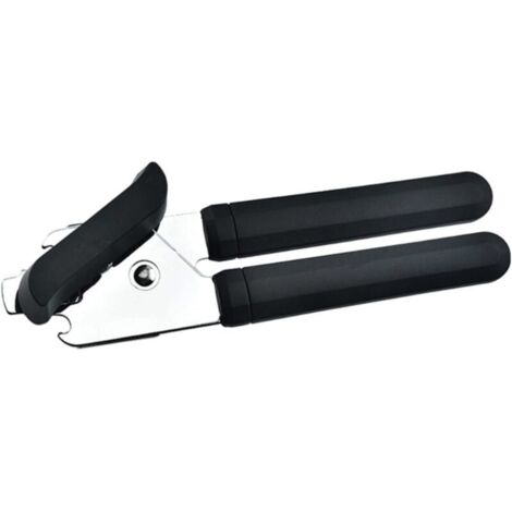 Ideal como abrelatas práctico, agarre cómodo, perilla extra grande y fácil de girar, cuchilla abridora de botellas integrada, abre latas fácilmente. (1/4)