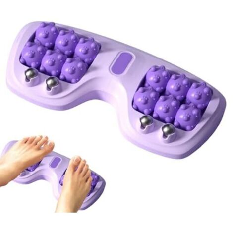 Rullo per massaggio ai piedi, strumento per massaggio doppio per il sollievo dei piedi - accessorio portatile per palestra per il relax e il recupero per corridori anziani a casa e in viaggio (1/4)