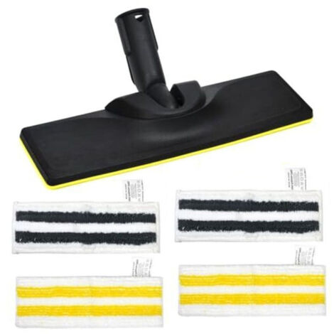 Set di ugelli per pavimenti compatibile con Kärcher SC2 SC3 SC4 SC5, accessorio di ricambio compatibile con pulitore a vapore Kärcher Easyfix, con 1 ugello per pavimenti, 4 panni in microfibra (1/4)