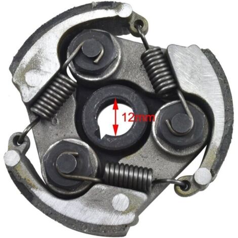 Frizione centrifuga generica a 3 ceppi per moto da tasca, moto da cross, minimoto, quad da 43, 47 e 49 cc (1/4)