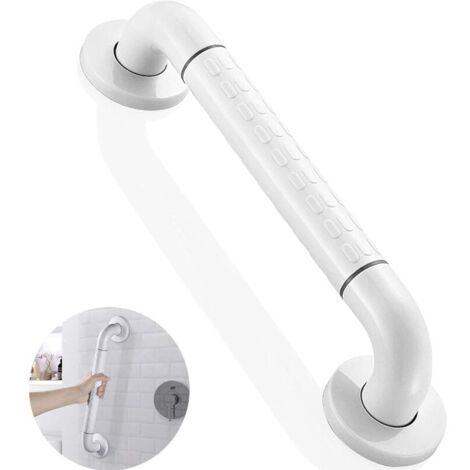 Maniglione per vasca da bagno, maniglione antiscivolo per doccia, maniglione per disabili, maniglione per bagno in acciaio inox, maniglia antiscivolo (bianco)