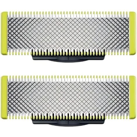 Confezione da 2 lame di ricambio compatibili con tutti i rasoi elettrici a una lama - Accessori, testine di rifinitura, rasatura di precisione - Confezione da 2 (1/4)