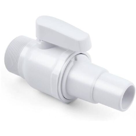 Valvola a sfera di ricambio bidirezionale Econoline, compatibile con il filtro per piscina Hayward SP0729, 1,5" MIP x 1,5" - 1,25" in plastica ABS, 1 confezione