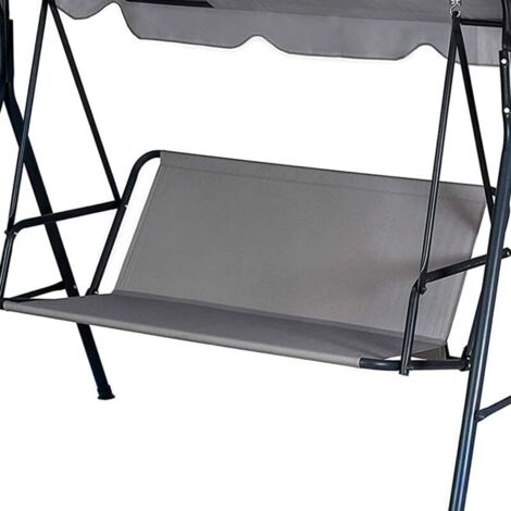 Copertura di ricambio 900D per altalena da giardino 85 x 96 cm, copertura impermeabile per altalena da giardino a 2/3 posti, grigia