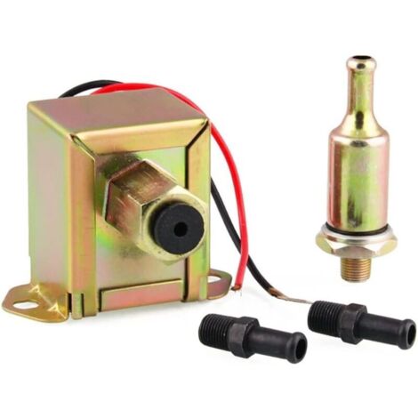 Pompa del carburante elettrica da 12 V 2,5-4 PSI, pompa del carburante in linea a bassa pressione, pompa della benzina elettrica automatica, pompa del carburante modificata per auto (1/5)