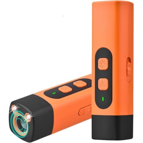 Dispositivo antiabbaio - 2025 Stop-Croq Dog Barking, dispositivo antiabbaio portatile per cani, 3 modalità regolabili, calma delicatamente l'abbaio con una sola pressione (arancione)