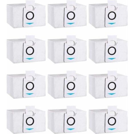 Confezione da 12 sacchetti per aspirapolvere compatibili con Ecovacs Deebot X1 Omni, X1 e Omni, X1 TURBO, T20 Omni, sacchetti di ricambio per aspirapolvere Ecovacs Deebot (1/5)