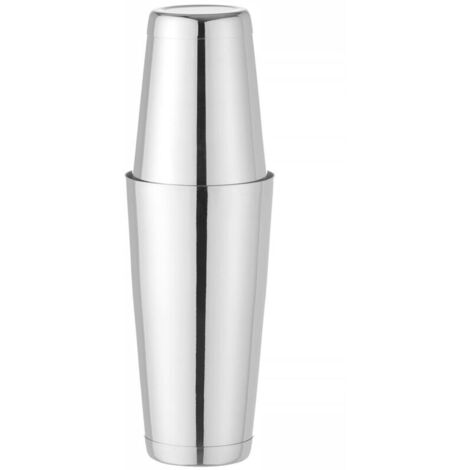 Cocktailshaker, BarUp, Boston Tin-on-Tin Shaker, universale einsetzbar, 2 shaker gewichtete: 600ml, ø90x(H)140mm e 800ml, ø92x(H)174mm, spülmaschinenfest, Edelstahl (1/2)