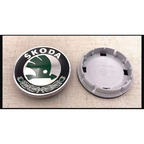 Set di coprimozzi da 4 pezzi, copricerchi, copricerchi, kit coprimozzi, copricerchi centrali per auto con logo, copricerchi universali, verde (56 mm) (1/2)
