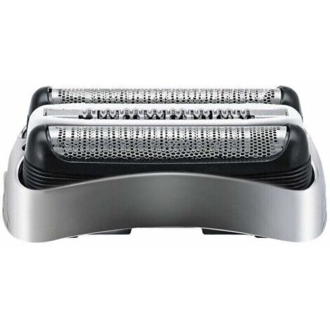 Lamina e lama di ricambio per testina di rasatura Braun Serie 3 300S 301S 310S 320S 330S 340S 360S 380S 3000S, argento (1/4)