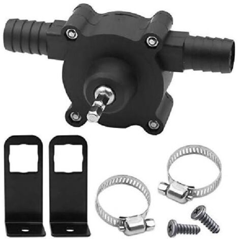Mini pompa elettrica portatile per l'acqua, alimentata da trapano, motore diesel, olio o acqua liquida pompe di trasferimento manuali autoadescanti ad alta portata (1/3)