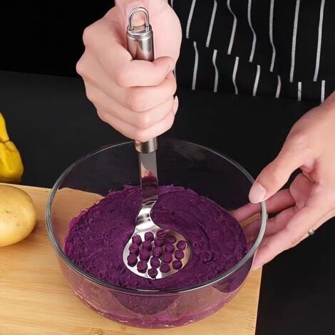 Schiacciapatate, schiacciapatate, pressa per patate, utensile da cucina per la casa (1/4)