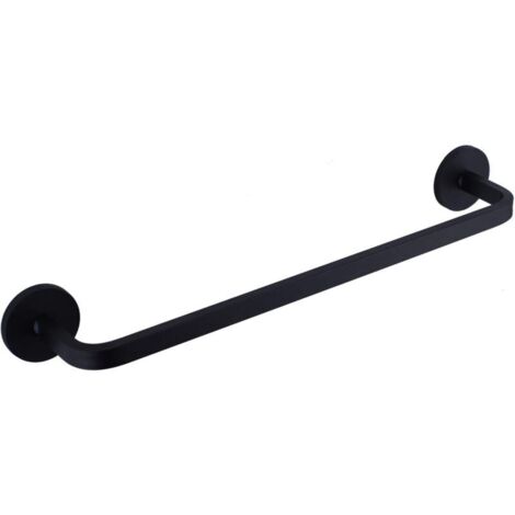 Portasciugamani magnetico per frigorifero - Gancio magnetico per asciugamani compatibile con frigorifero, fornello, forno, lavastoviglie, lavello e lavatrice - Nero (1 pezzo) (1/4)