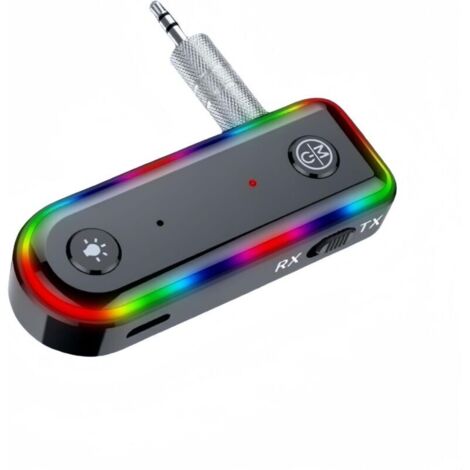 Adattatore per auto Bluetooth 5.0 con jack AUX da 3,5 mm, ricevitore vivavoce a doppio jack per stereo domestico/cuffie cablate (1/4)