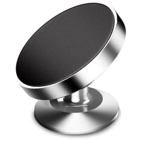 Supporto magnetico per auto, regolabile a 360 gradi, potente supporto magnetico, accessorio universale per auto, compatibile con tutti gli smartphone (argento) (1/4)