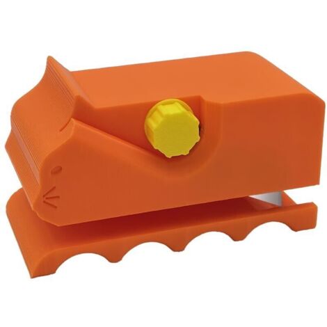 lame per tagliare il cartone per tiragraffi per gatti, utensili fai da te per tagliare il cartone, utensili pratici per realizzare tiragraffi e cestini per gatti (arancione) (1/4)