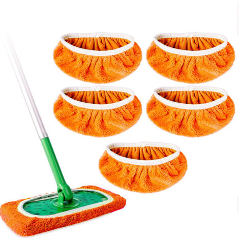 Compatibile con il mocio Swiffer - Confezione da 5 - Arancione, 25,4 x 11,5 cm (per mocio Swiffer) (1/4)