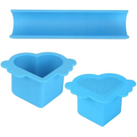 Set di stampi per dolci a forma di cuore, comprensivo di un semplice e grazioso tagliapasta e di uno stantuffo, oltre a uno stampo da 23 cm. Ideale per dolci fatti in casa, feste, matrimoni, ecc.