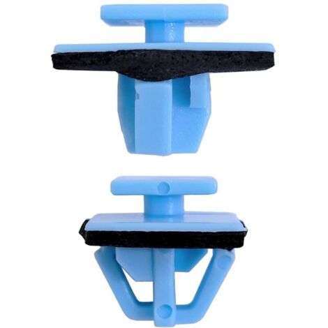 Adatto per 100 pezzi di elementi di fissaggio per modanature parafanghi, portiere e fiancate, plastica blu, ricambi originali, 877561F000, adatti per Hyundai Santa Fe Tucson. (1/4)