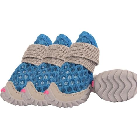 Scarpe per cani di piccola taglia, stivaletti in morbida rete ideali per i caldi marciapiedi estivi, perfetti per camminare e correre all'aperto. Stivaletti antiscivolo con protezioni per le zampe.