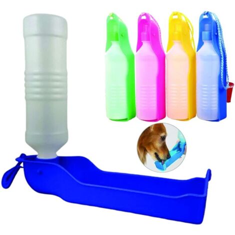 Borraccia portatile da 500 ml per cani/borraccia pieghevole per cani e gatti/ideale per attività all'aperto. - 1 pezzo, colore casuale. (1/4)