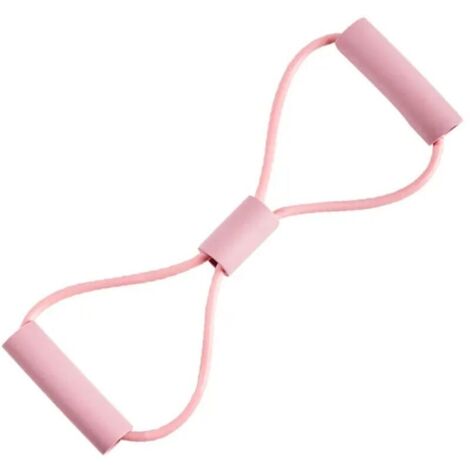 Fascia elastica di resistenza per lo sport Line 8 - Fascia elastica per il torace - Tubo elastico per il fitness - Dilatatore per yoga (rosa)