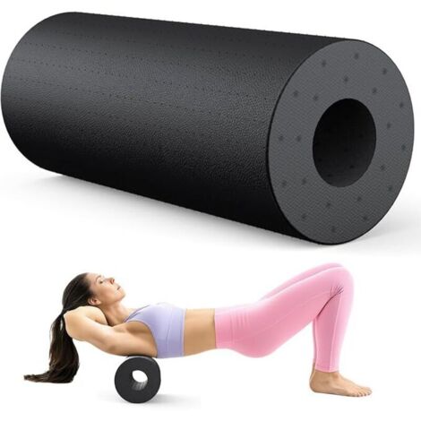 Rullo massaggiante 29 x 15 cm, rullo in schiuma leggero 130 g per schiena, gambe, punti trigger, ideale per pilates, yoga, fitness e recupero muscolare
