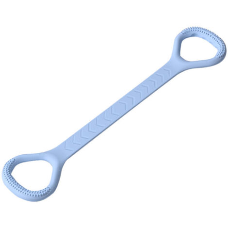 Fascia elastica blu per il fitness femminile, correzione di spalle e collo, corda elastica, attrezzatura multifunzionale per yoga e fitness a casa per migliorare la postura e la postura.