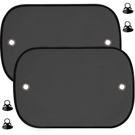 Parasole per auto per bambini, set di 2 parasole laterali, protezione UV, ventose, 44 x 36 cm, pratico accessorio per bambini (1/4)