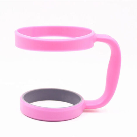 Set di 2 accessori per tazze da viaggio: portabicchieri, manico regolabile, supporto regolabile, rosa (1/4)