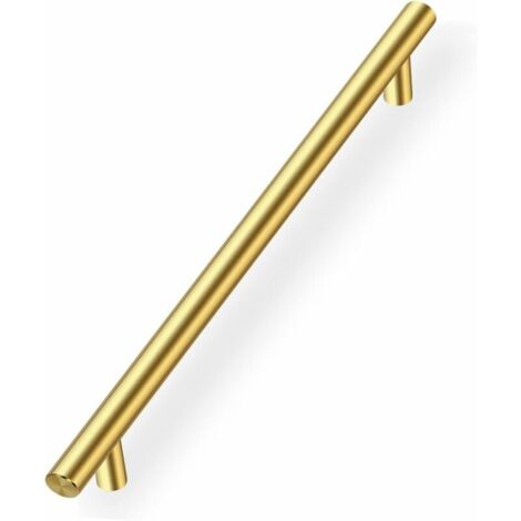 Set di 10 maniglie per mobili da cucina dorate, maniglie per mobili, maniglie per cassetti, spaziatura fori 192 mm, maniglie per porte dorate, maniglie per mobili da cucina, maniglie per mobili in acc