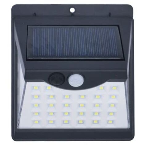 Lampada da parete solare per esterni con sensore di movimento - Pannello solare ricaricabile con 3 modalità - Angolo del fascio di 270° e durata della batteria di 8 ore - Faretto impermeabile IP65 (1/4)