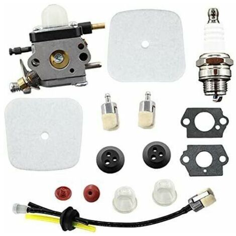 Carburatore di ricambio C1U-K17 C1U-K27 C1U-K54A C1U-K82 - Per Mantis 2 tempi 7222 7222E 7222M 7225 7230 7234 7240 7920 7924 - Con filtri aria (1/4)