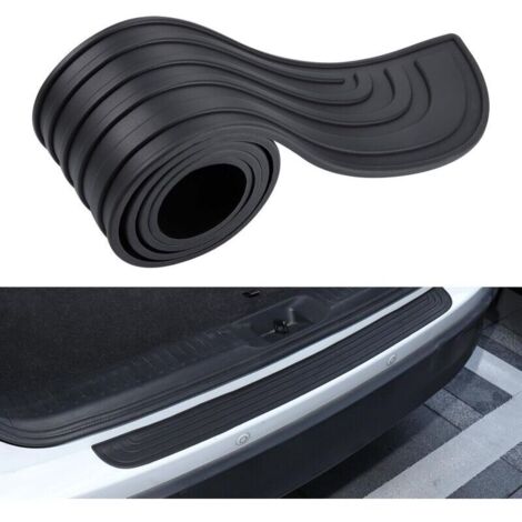 Protezione paraurti auto, protezione soglia di carico in gomma 90 cm x 7 cm, protezione paraurti posteriore autoadesiva, compatibile con la maggior parte delle auto (1/4)