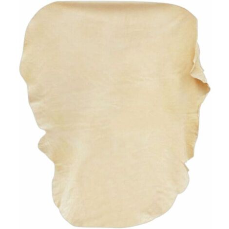 Pelle scamosciata naturale XXL/90x60cm per auto, vera pelle scamosciata per vetri, specchi e finestrini, professionale ed efficace per la cura di auto e moto, antigraffio, lucidante, super assorbente (1/4)
