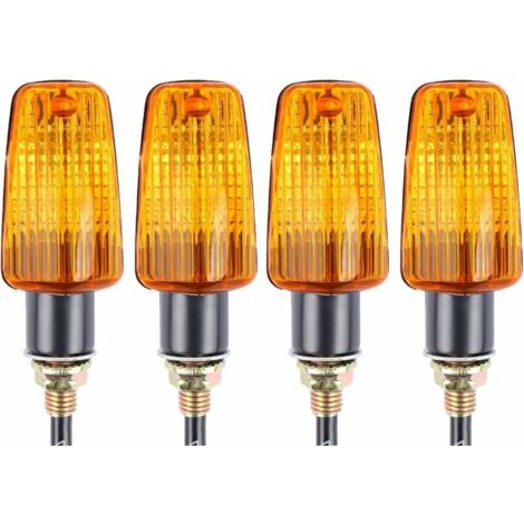 indicatori di direzione per moto 12V impermeabili universali per moto, scooter, quad, cruiser, fuoristrada (1/4)