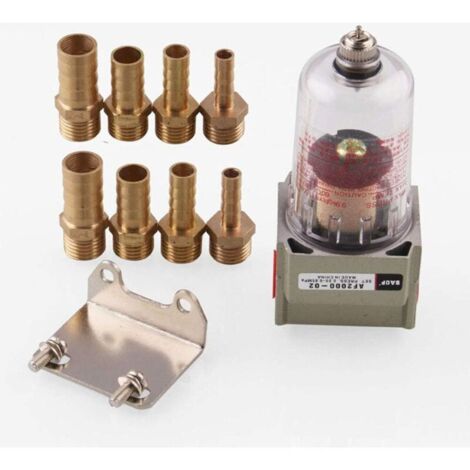 Filtro carburante per auto, filtro benzina universale in linea, strumento per filtro automatico delle impurità, serbatoio separatore olio motore con tubi di collegamento da 6 mm/8 mm/10 mm/12 mm - Arg
